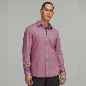 Lululemon Commission Long Sleeve Oxford Shirt Plum Men’s Size Small